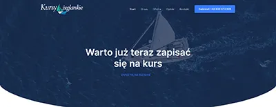 Logo kursyzeglarskie.info — kursy na żeglarza jachtowego